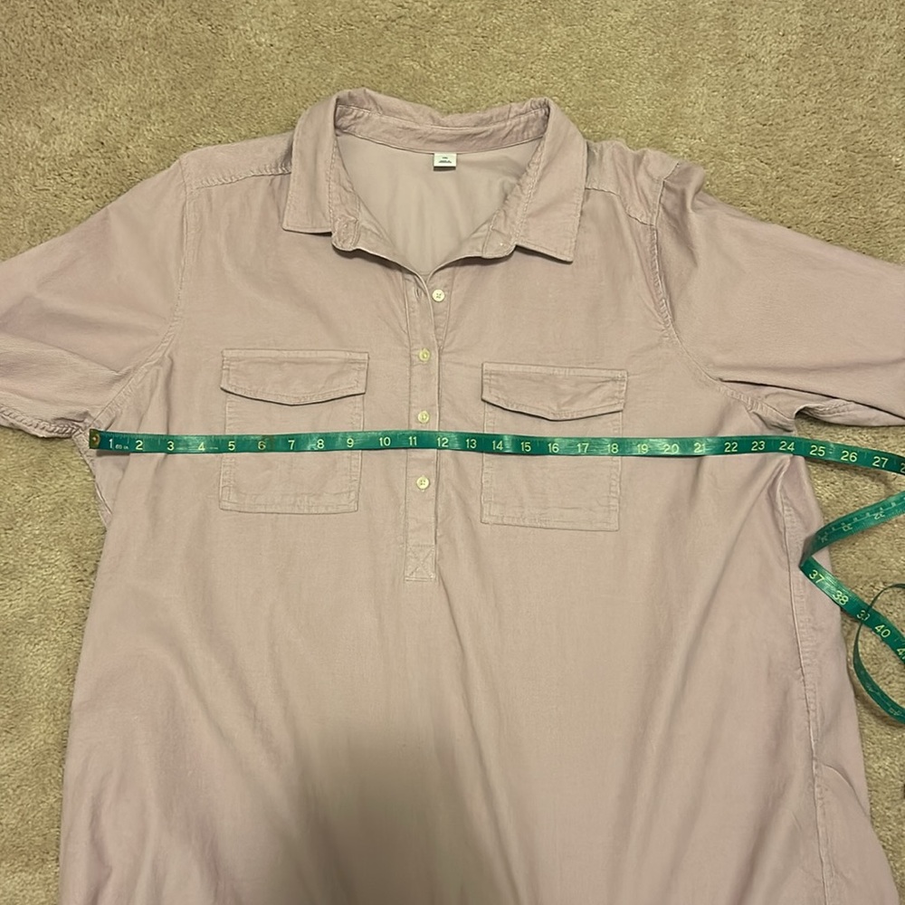 Old Navy Mauve/Pale Purple Midi Shirt Dress - Picture 7 of 8